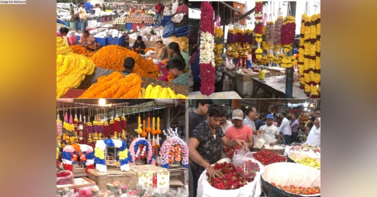 Ghazipur flower market blooms with activity for Janmashtami and G20 Summit